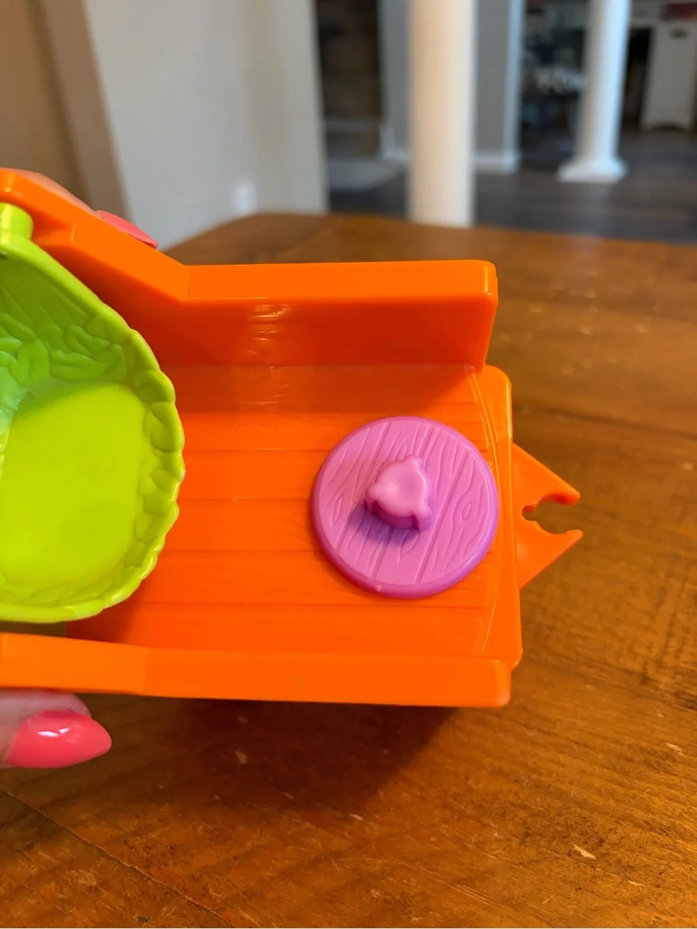 Fisher Price Little People orange zoo/safari train car as is